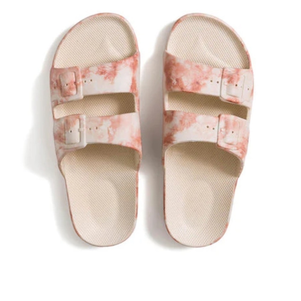 Jonathan Simkhai Freedom Moses Tie-Dye Slide Sandals. Size 38/39